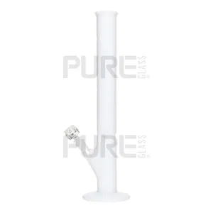 PURE Glass | 18" Classic Straight Bong - 50mm x 5mm - Ivory