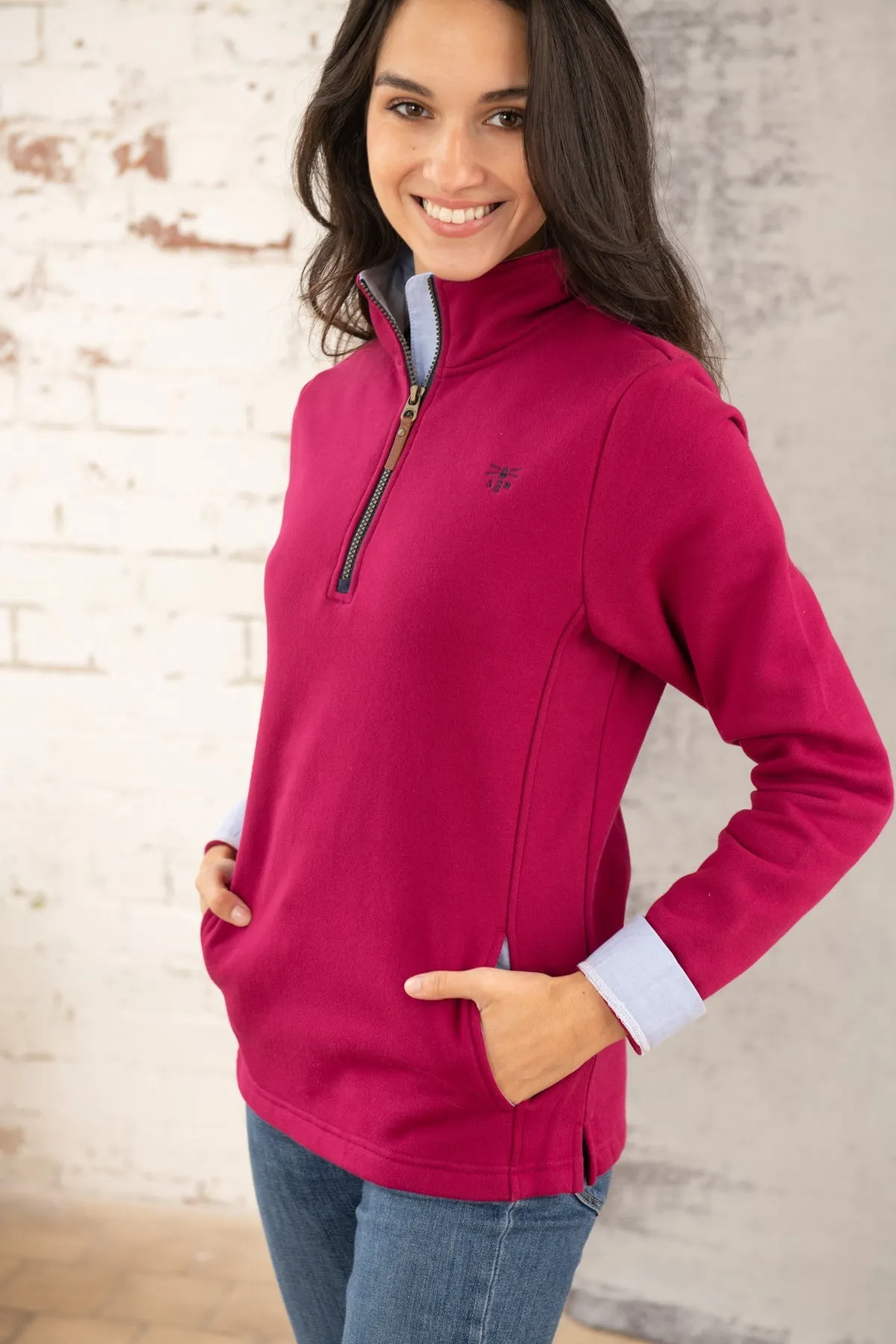 Shore Sweatshirt - Deep Magenta