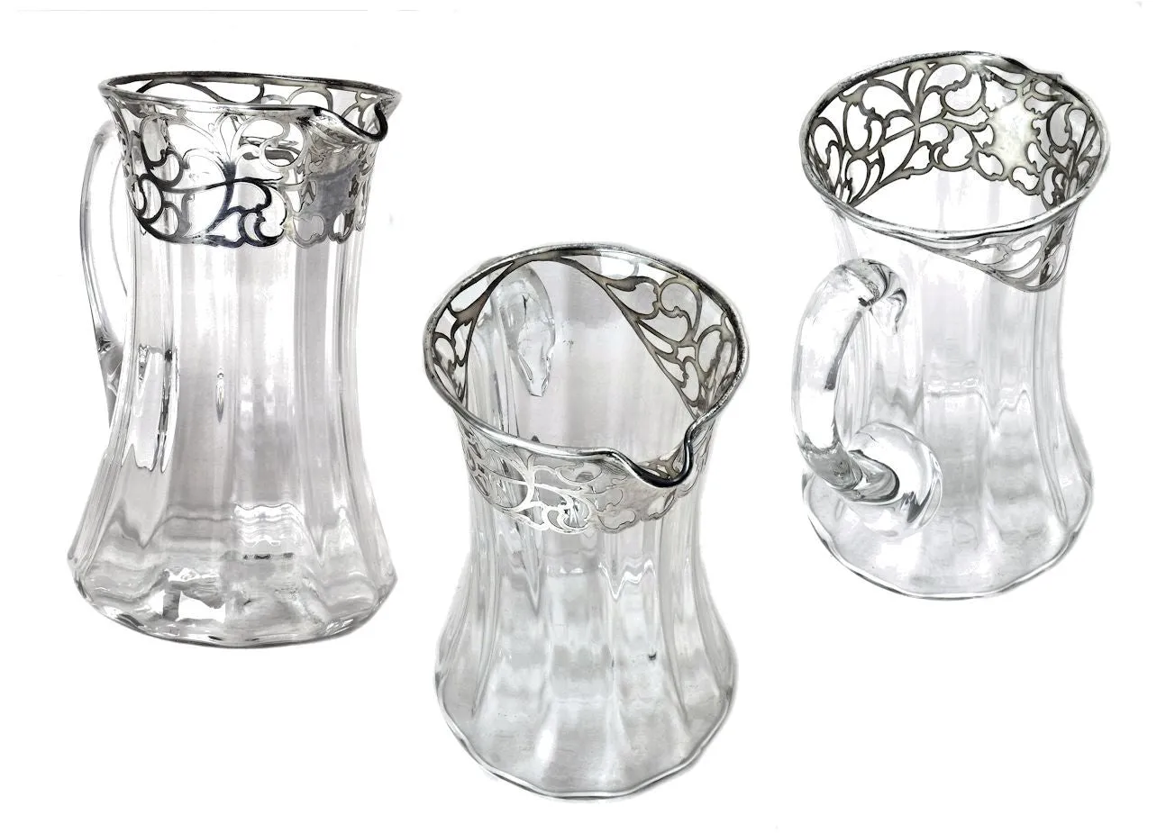 Silver overlay pitcher